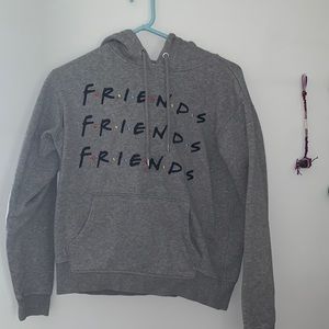 90s Grey FRIENDS Hoodie H&M: W Small